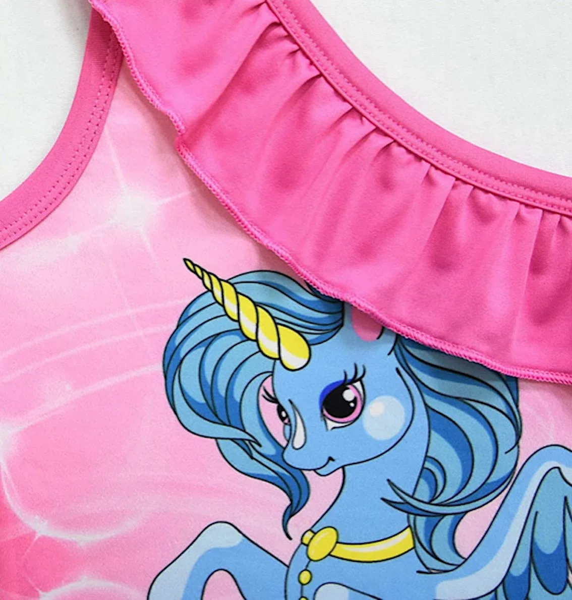 Unicorno Costume Bambina Intero Mare e Piscina Swimsuit Monokini Unicorn SWIUN02