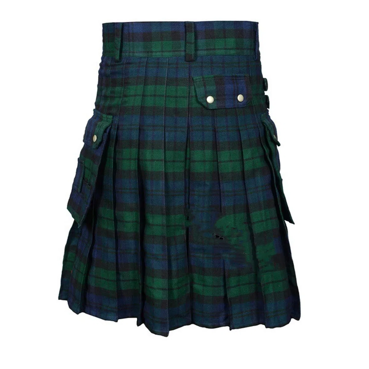 Kilt in Tartan per Uomo Kilt in Tartan con Cinghie e Ampie Tasche Cargo