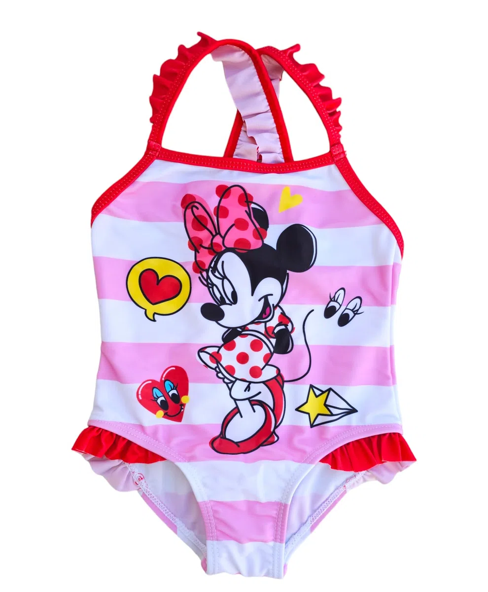 Ellepi Costume Intero Disney Minnie per Bambina e Neonata, Costume da Bagno Bimba per Mare e Piscina, Fantasia Ufficiale Minnie, Taglie Anni e Mesi, Comodo ed Elasticizzato
