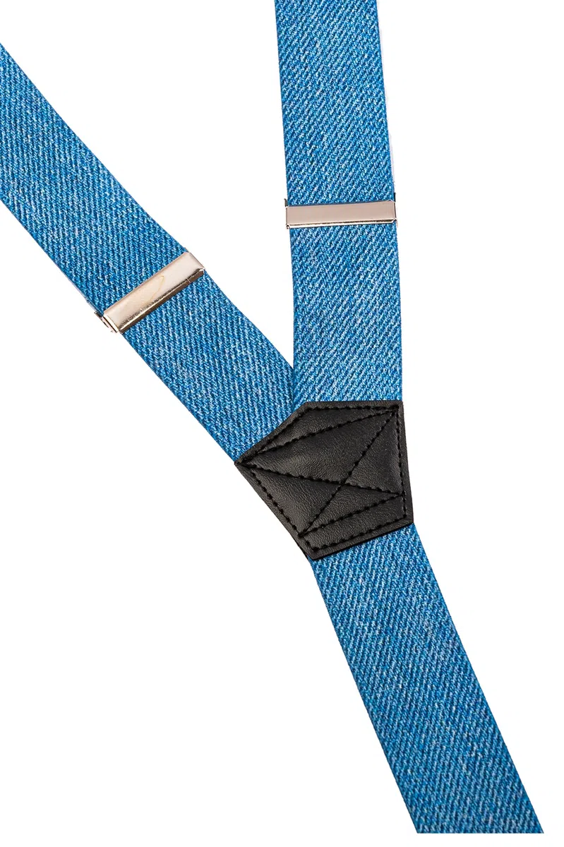 Bretelle da Uomo, Extra Forte 3 Clip Y-Forma, 4cm con Motivo