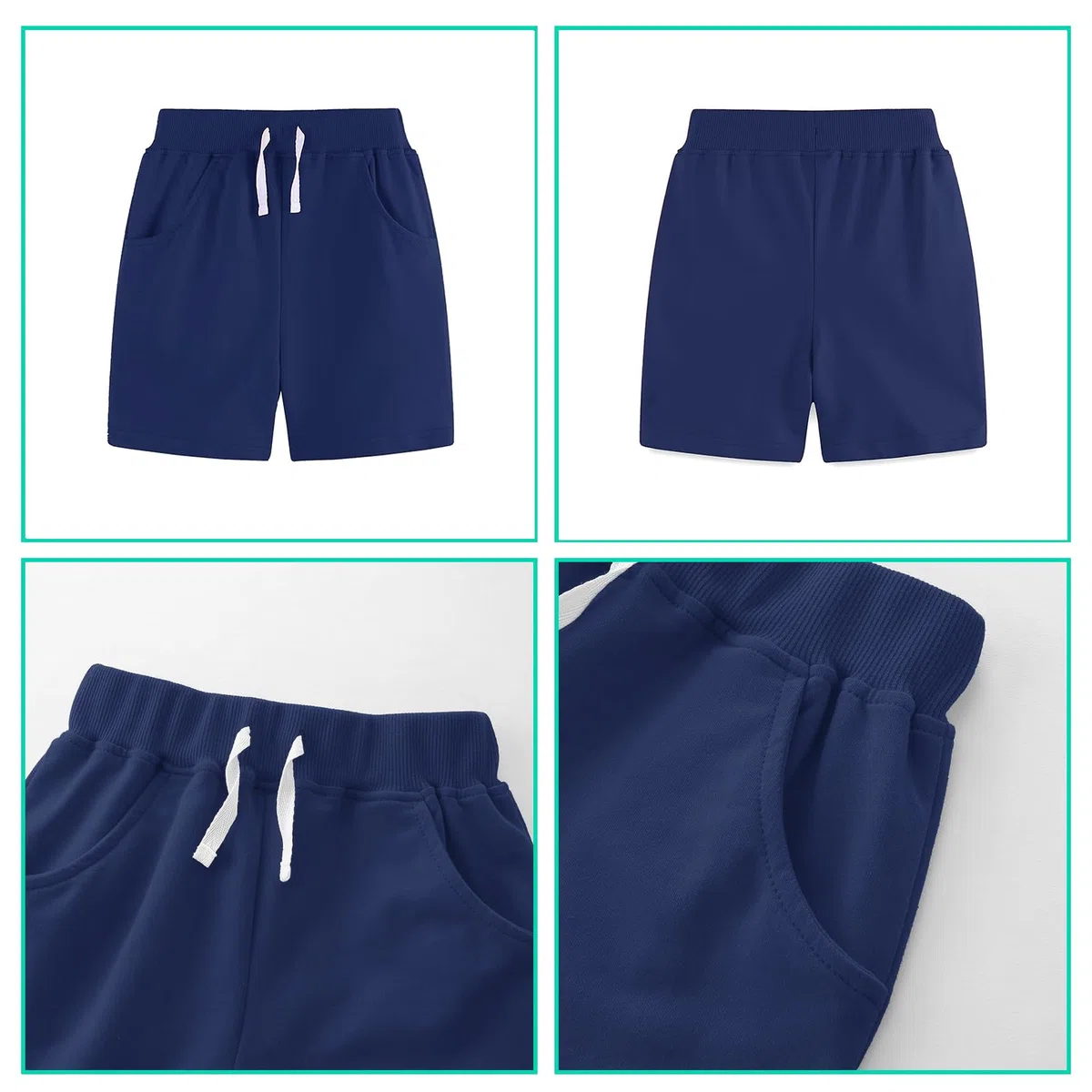 Pantaloncini Bambino Estate Casual Outwear Pantaloni Pantaloncini Morbido Cotone Pantaloni Sportivi per Bambini da 3 a 8 Anni