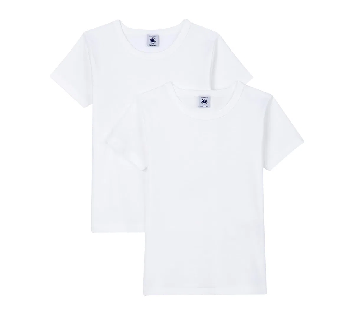Petit Bateau A01fu Maglietta a Maniche Corte Bambini e Ragazzi (Pacco da 2)