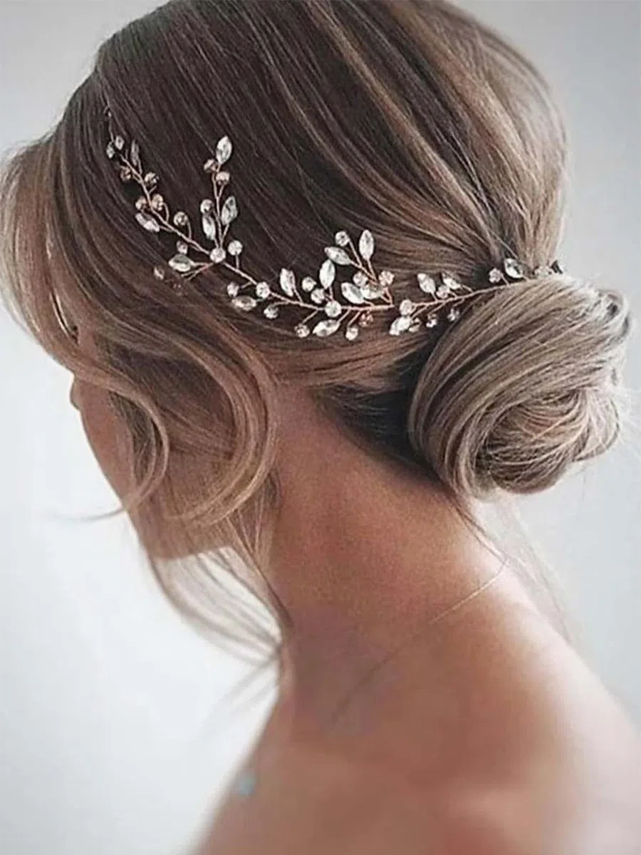Accessori per capelli con fascia in cristallo per capelli da sposa con strass per capelli
