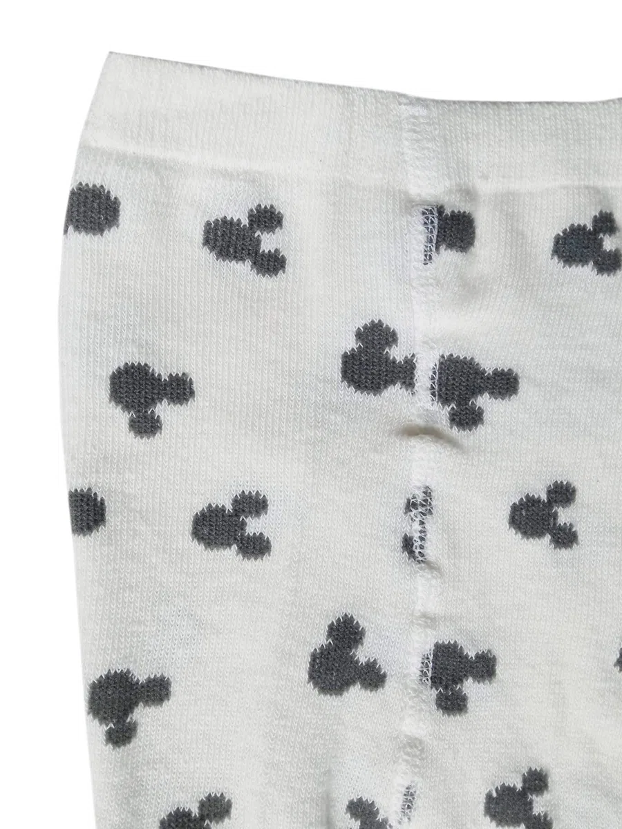 United Labels Disney Mickey Mouse - Collant per bambini e bambine, colore: grigio/bianco (confezione da 3)