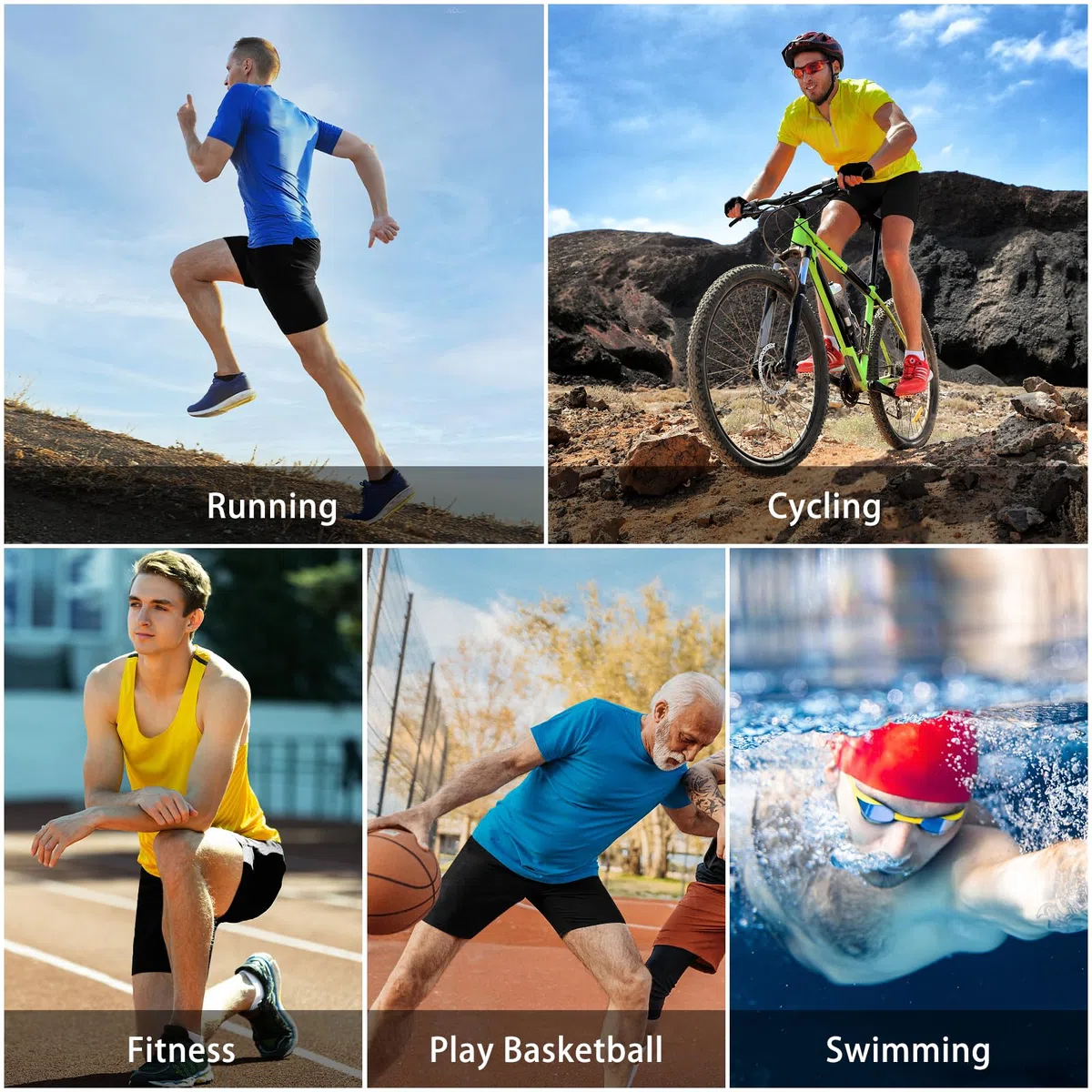 HYCOPROT Pantaloncini Compressione Uomo Corti da Palestra Asciugatura Rapida e Traspiranti Pantaloncini da Corsa Shorts Base Layer per Running Allenamento