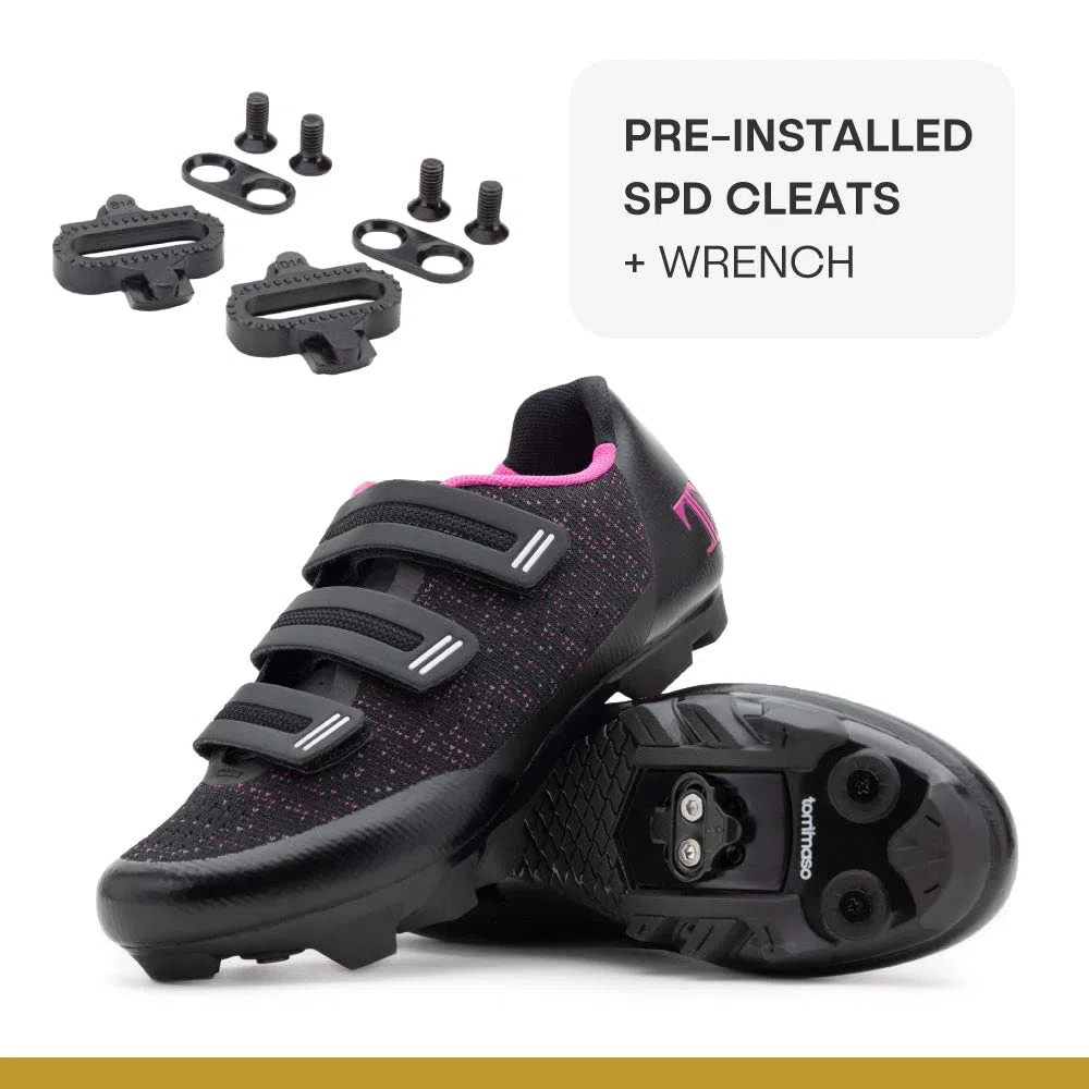 Tommaso Pista 100 SPD & Peloton Scarpe da Donna - Pronti a Guidare con Tacchetti Peloton Delta o SPD per Biciclette da Strada e Varie Bici da Interno - Esplora Scarpe da Ciclismo e Accessori per Bici