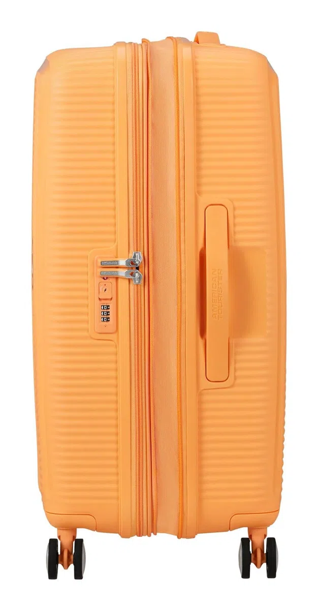 American Tourister carrello Soundbox Spinner 67/24 TSA EXP Trolley Papaya Pop albicocca