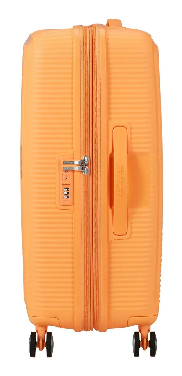 American Tourister carrello Soundbox Spinner 67/24 TSA EXP Trolley Papaya Pop albicocca
