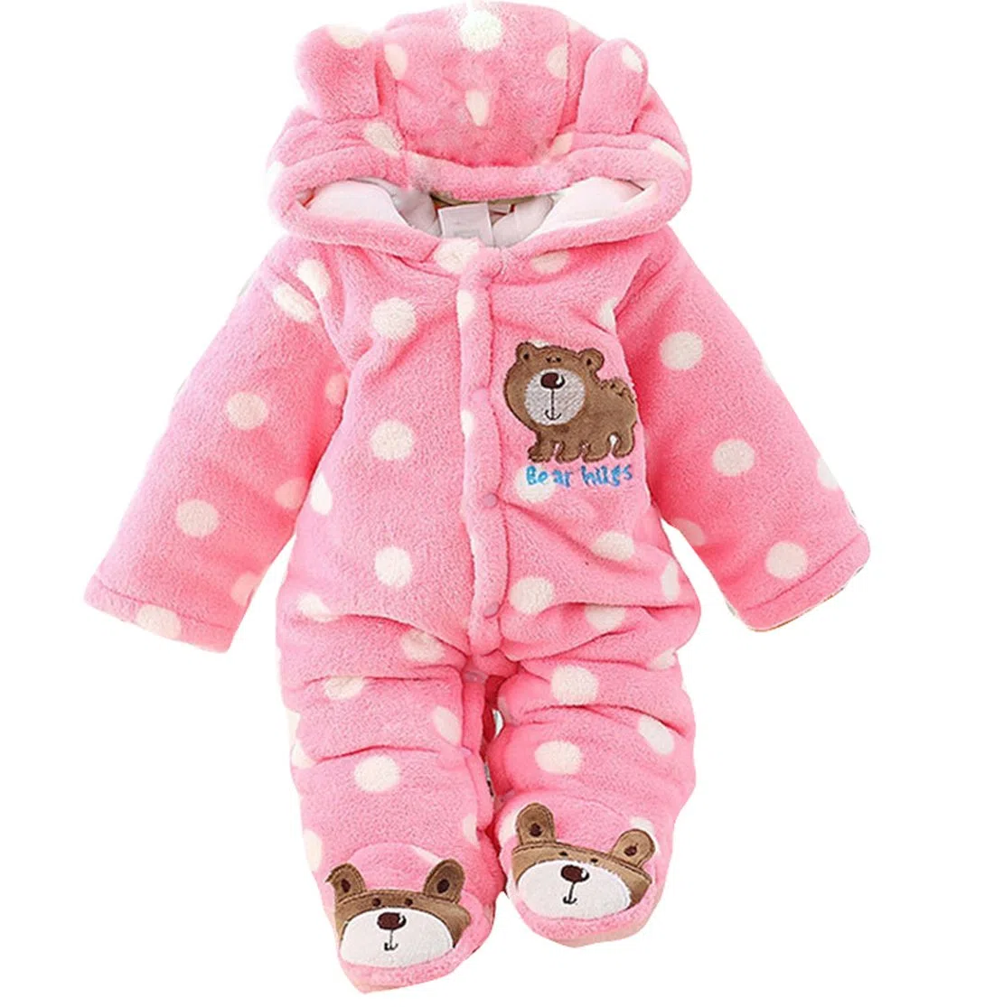 Gaorui - Tuta da neonato con cappuccio, invernale, per bambini