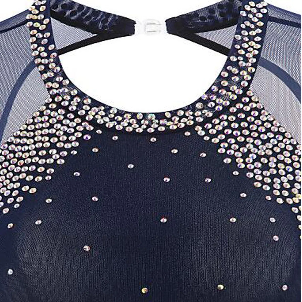 LIUHUO Gonna da Pattinaggio da Donna, Costume da Pattinaggio per Ragazze, Semplice, generoso, Pattinaggio Artistico, Vestito da Donna, Marina Militare, S