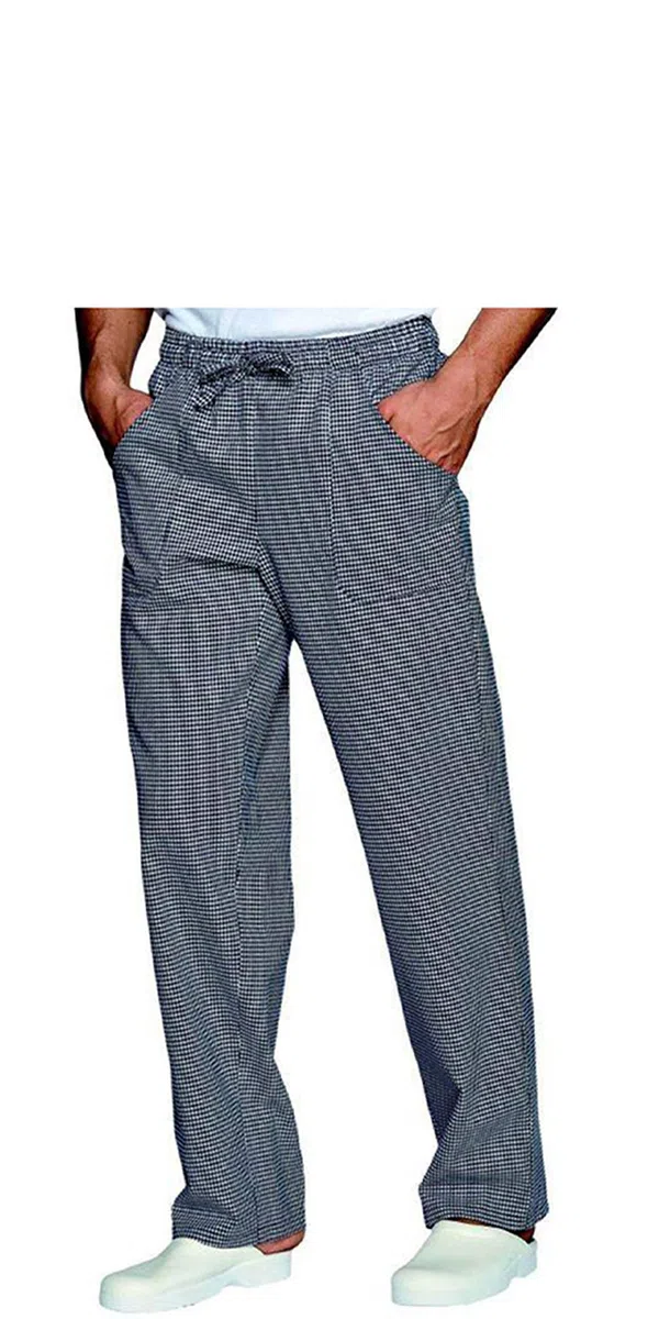 Pantaloni da Lavoro,per Cuoco, Cucina, Pizzaiolo,Panettiere,Infermiere,Pasticciere,Alimentari,Unisex,Made in Italy