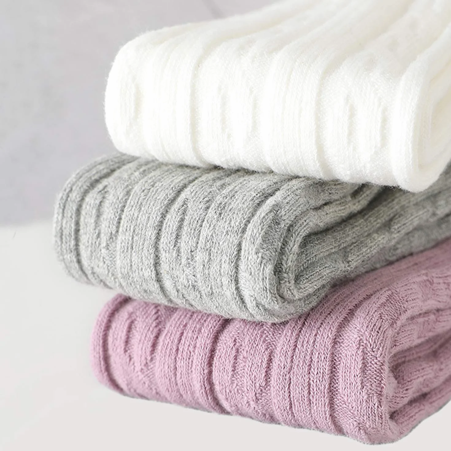 Confezione da 3 collant in cotone ricco per bambine da 0 a 6 anni