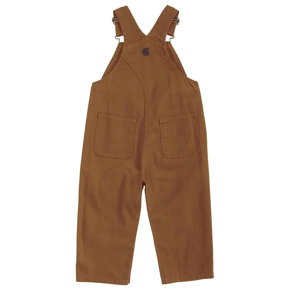 Carhartt Boys' Toddler Bib Overall, Brown, 3T