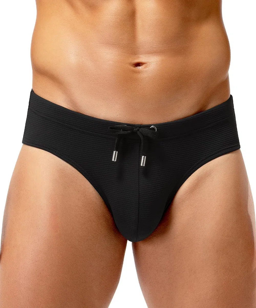 Casey Kevin Costume Uomo Slip Piscina Swim Brief con Laccio Regolabile Asciugatura Rapida per Spiaggia e Piscina