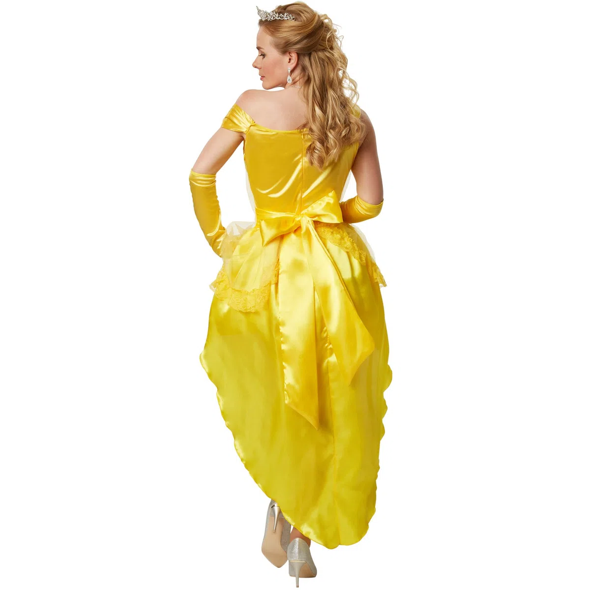 dressforfun Costume da donna Sexy Principessa Belle | Sensuale abito high-low con spalline | Integrata sottogonna con tulle (S | No. 301868)