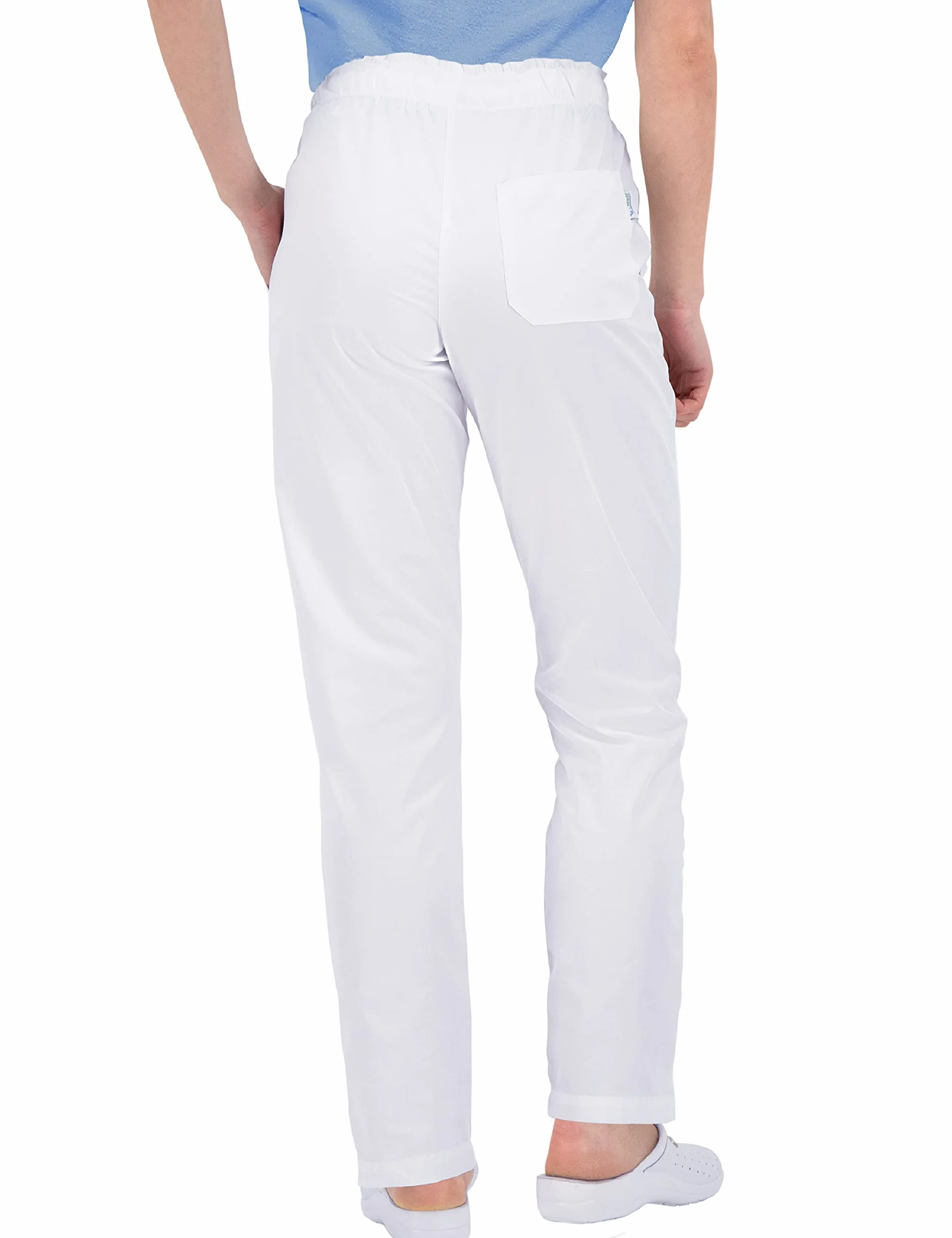 B-well ALESSI Pantaloni Sanitari Unisex per Infermieri con Elastico in vita e 3 Tasche Posteriori - Divisa Medica