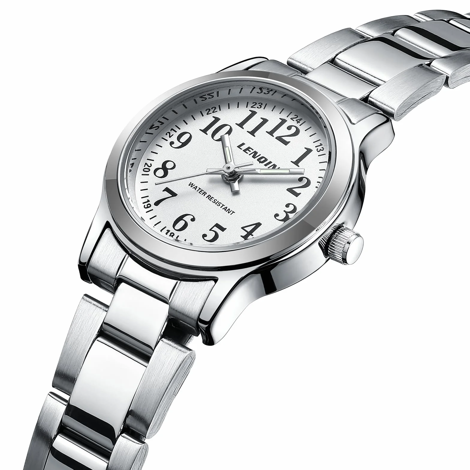 LN LENQIN Orologio Donna Piccolo Analogico Quarzo Orologi da Polso Classic Moda Donne Dress Watch Orologio Impermeabile Donna con Cinturino in Acciaio Inossidabile
