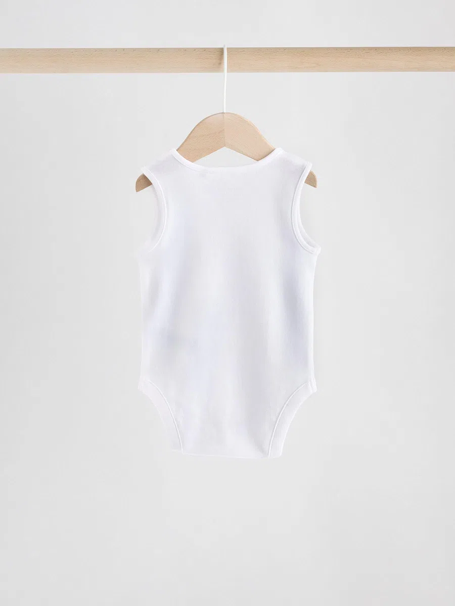 NEXT Unisex Bambino Confezione da 5 body a canotta per neonati