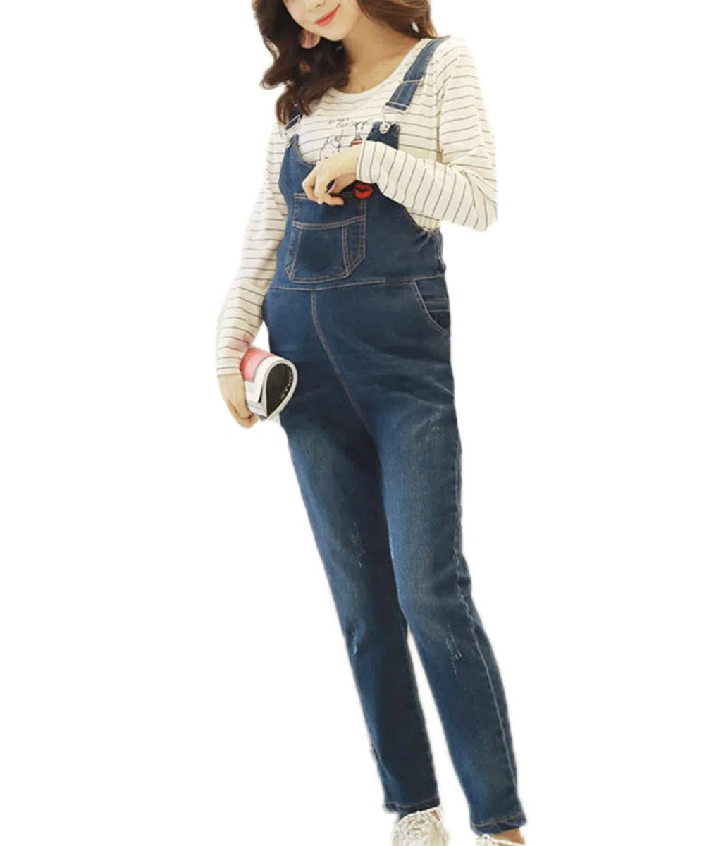 babao Salopette Premaman Tute Donna Incinta Denim Salopette Jeans Tute