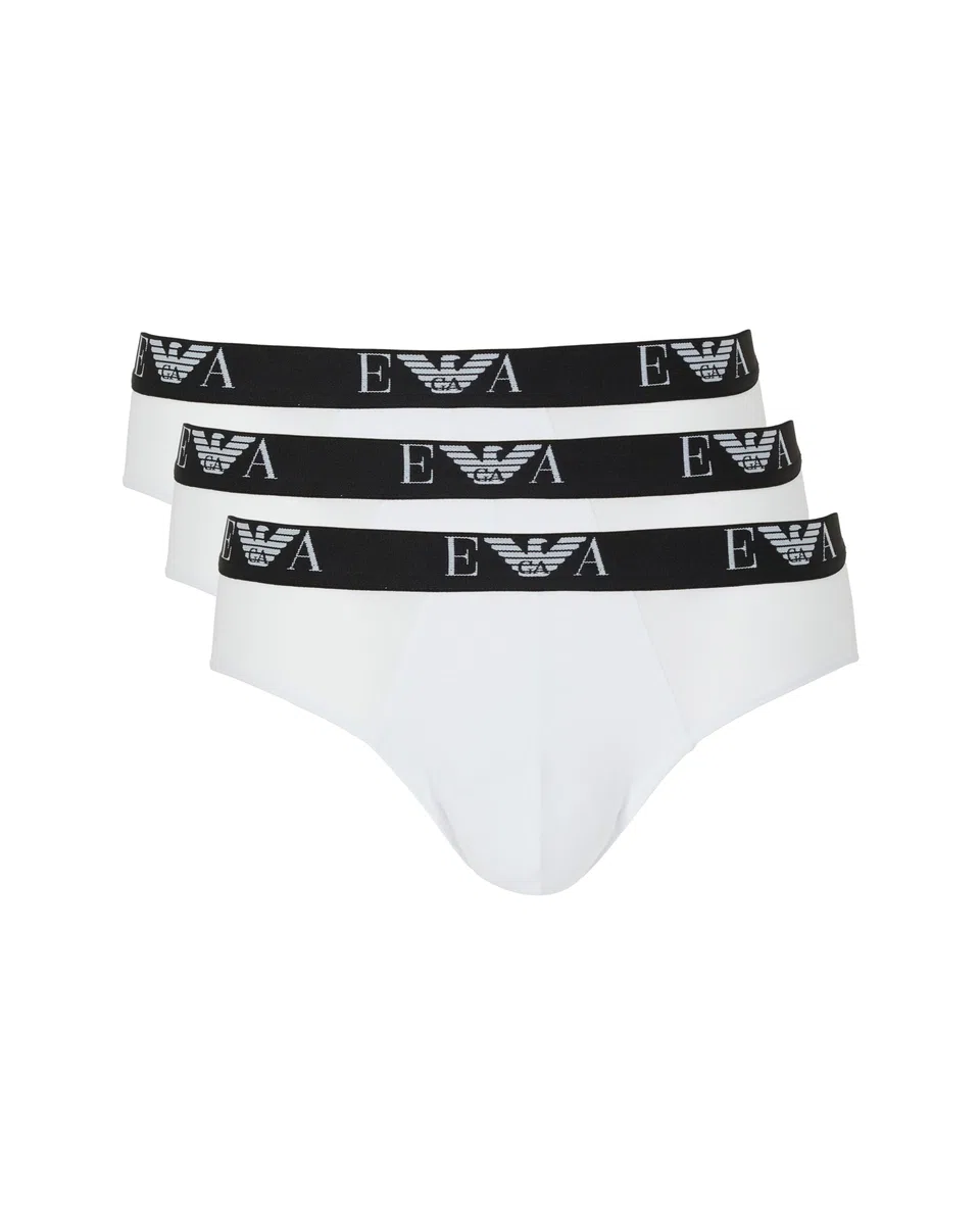 Emporio Armani Bold Monogram 3-Pack Brief Mutande da Uomo Uomo (Pacco da 3)