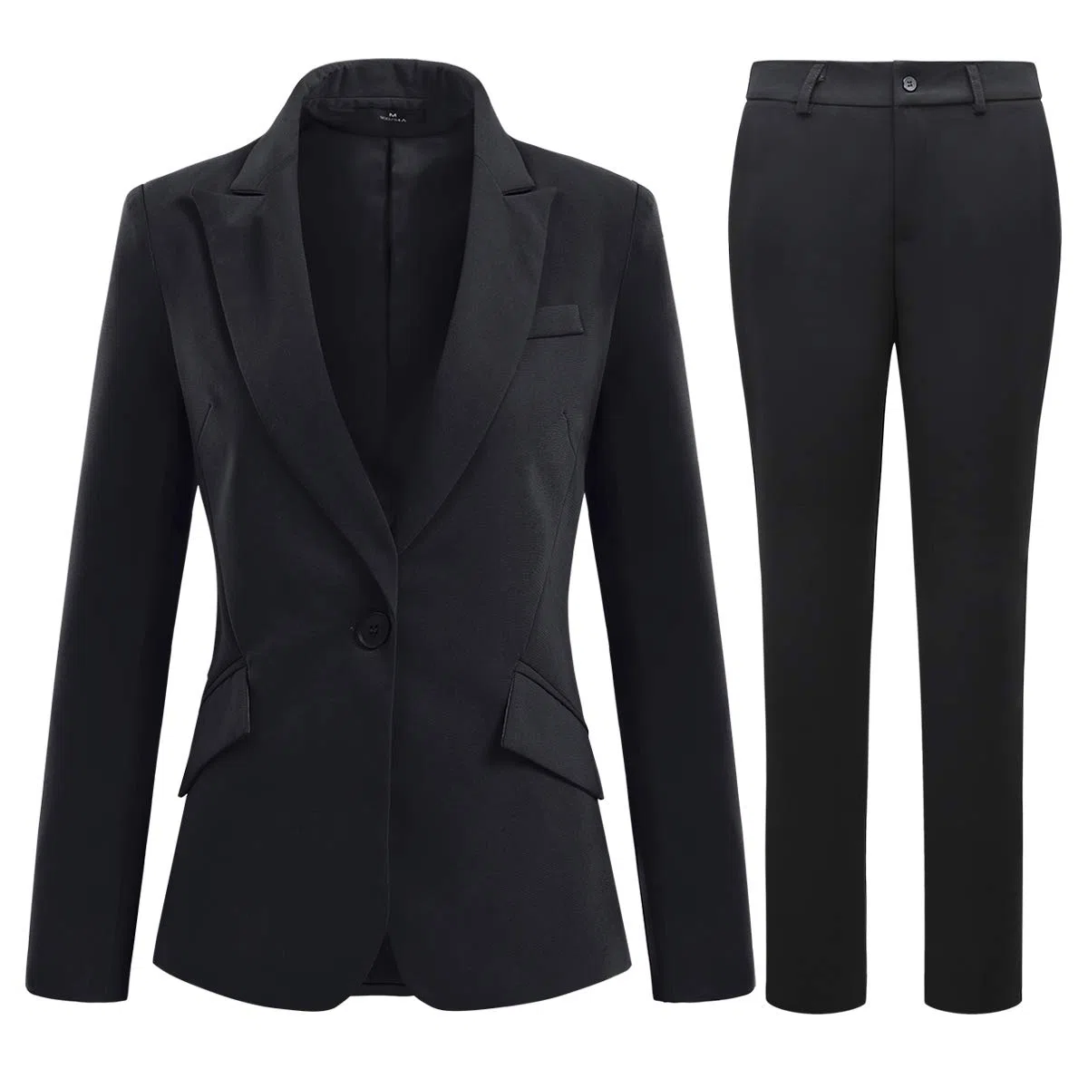 YYNUDA Tailleur con pantalone da donna, stile manageriale, vestibilità aderente, blazer elegante con completo pantalone/gonna per la primavera e l’estate