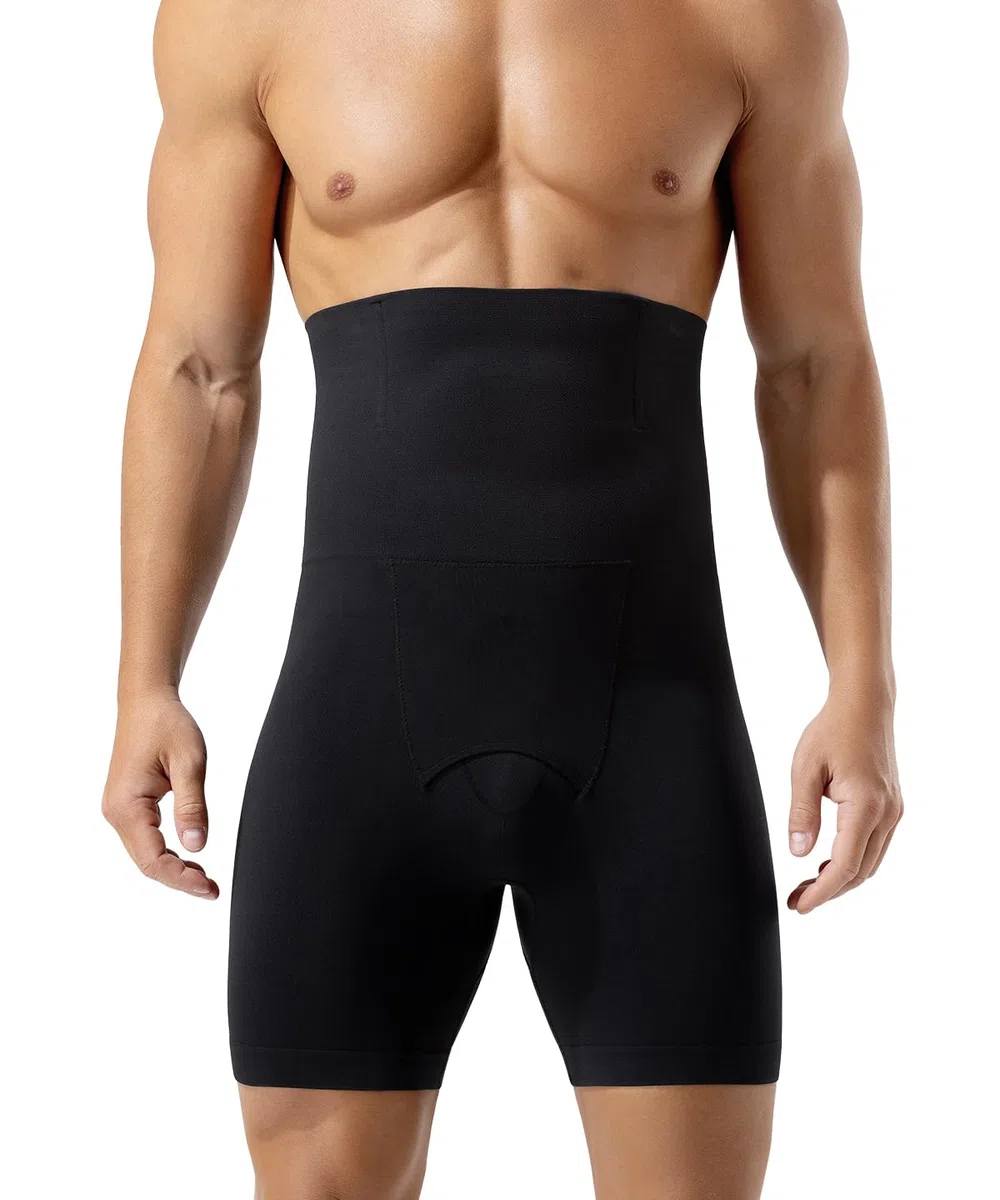 Casey Kevin Pancera Contenitiva Uomo Vita Alta Compressione Boxer Modellante Controllo Senza Cuciture Shapewear Dimagranti Pantaloncini Sportivi