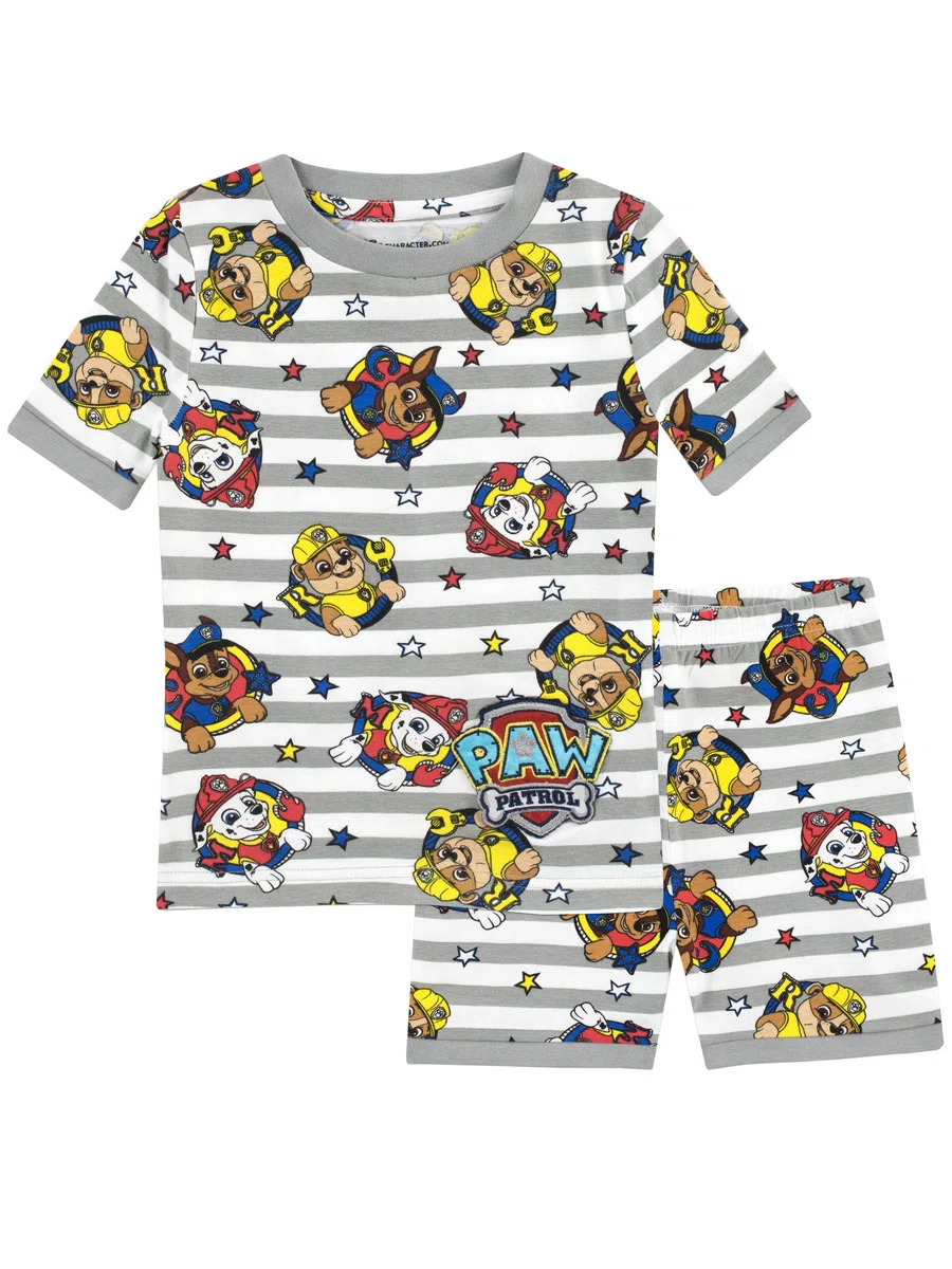 Paw Patrol Pigiama a Maniche Corta per Ragazzi Vestibilitta Stretta