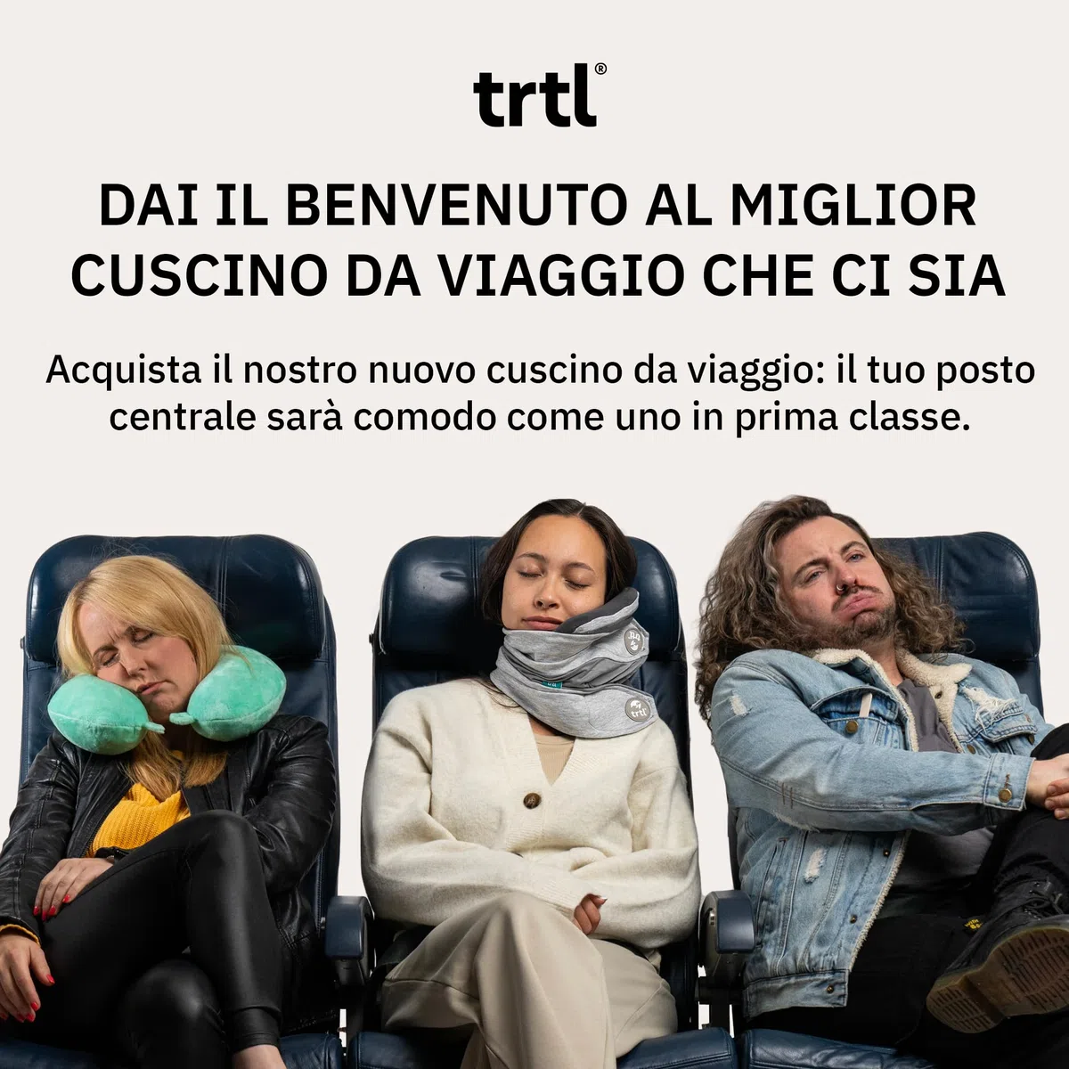 Trtl Travel Pillow Plus Grigio | Cuscino da viaggio regolabile in altezza | Per viaggiare comodamente in aereo, auto e autobus | Sistema di supporto unico | Salvaspazio