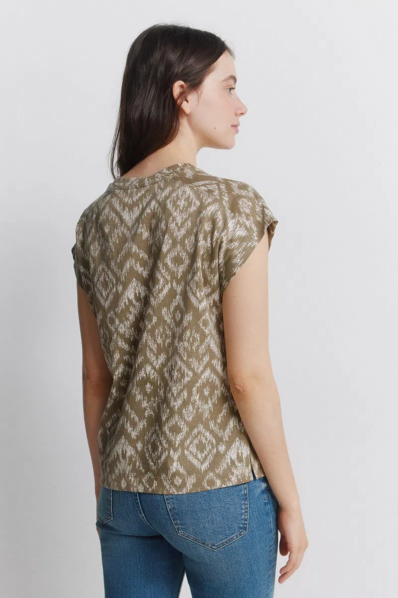 Springfield S/S Ethnic T-Shirt T Shirt Donna
