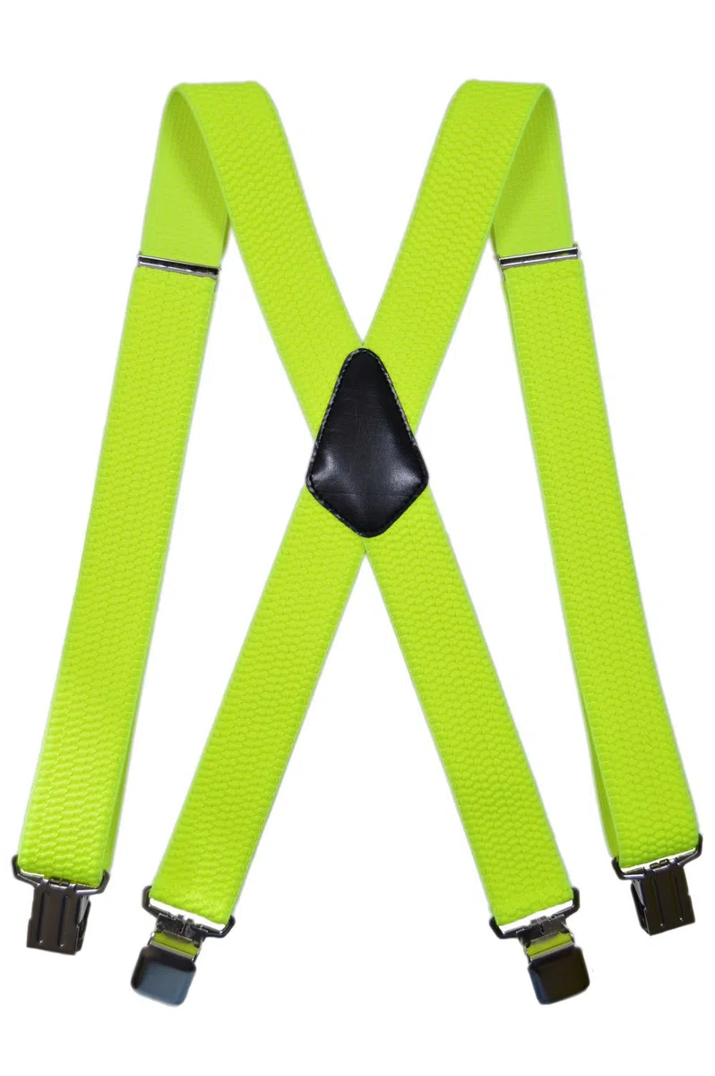 Bretelle regolabili, Abbigliamento da Lavoro, Extra Forte 4 Clip X-Forma, 4cm larghezza