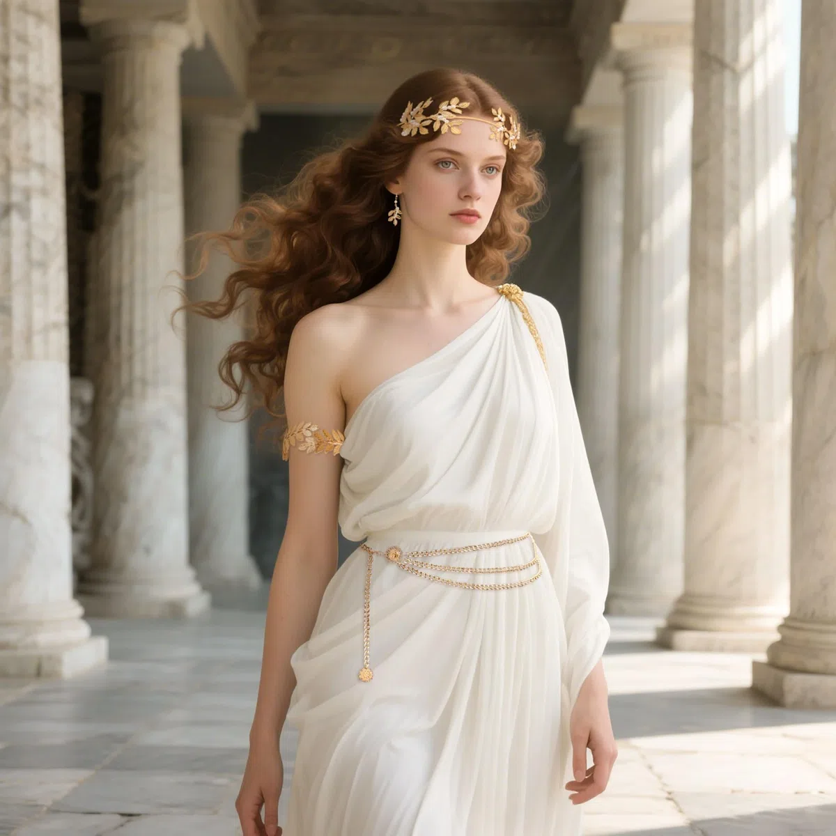 Accessori per costume della dea greca donna costume greco foglia corona orecchini cintura per cosplay accessori festa