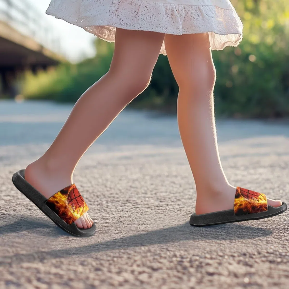 Sandali per ragazzi e ragazze con plantare antiscivolo casual sandali aperti piatti per bambini