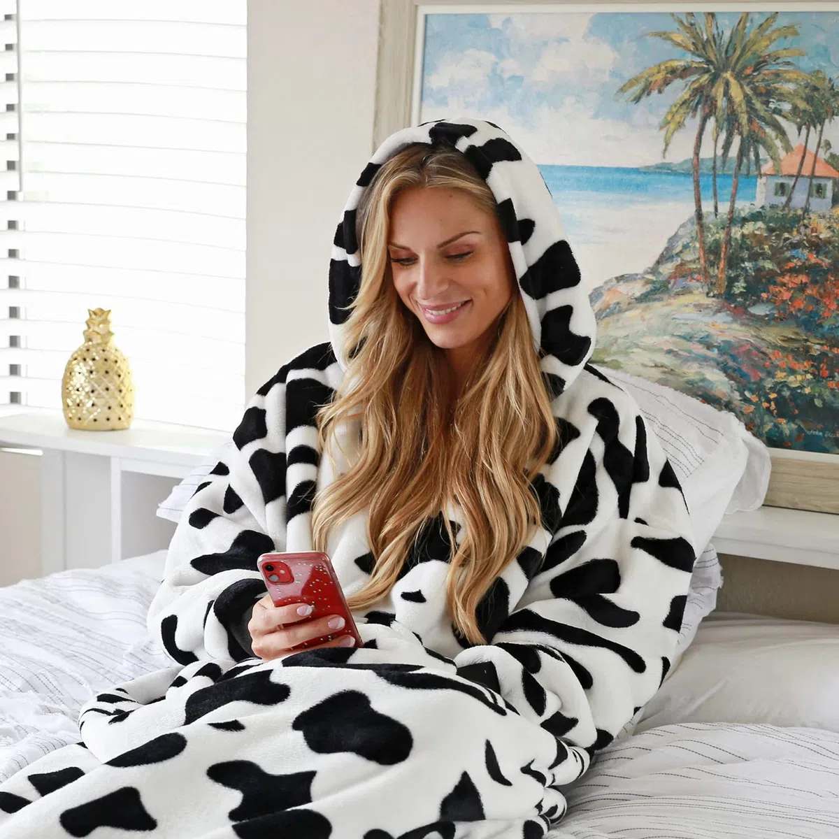 Catalonia Classy Maglione da Coperta Sherpa Portatile Oversize, Felpa da Viaggio Portatile Morbida e Calda e Confortevole, Coperta da Cuscino per Uomini e Donne Adulti
