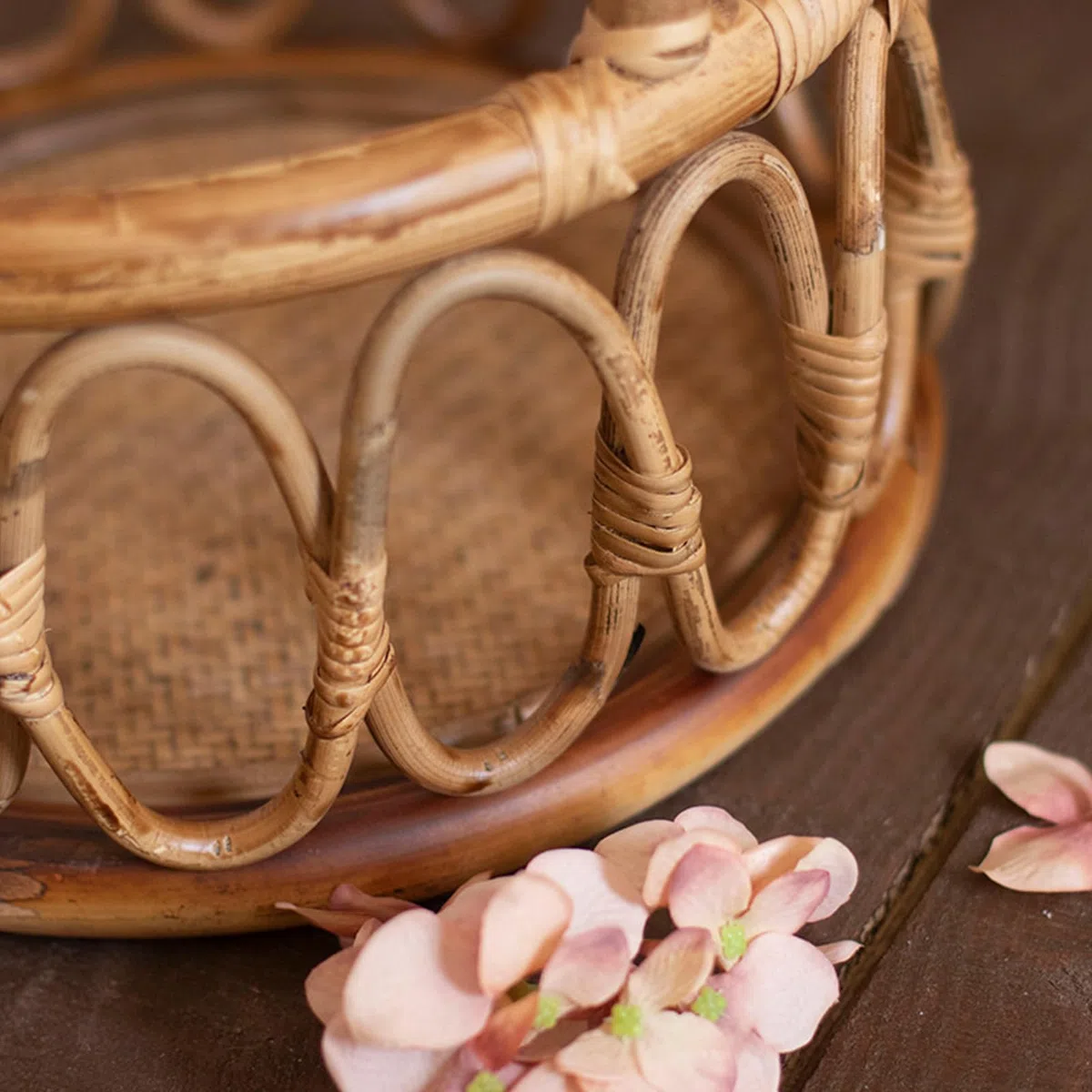 Cestino in rattan vintage fatto a mano per fotografia neonata, sedia unica e naturale per servizi fotografici per ragazzi e ragazze