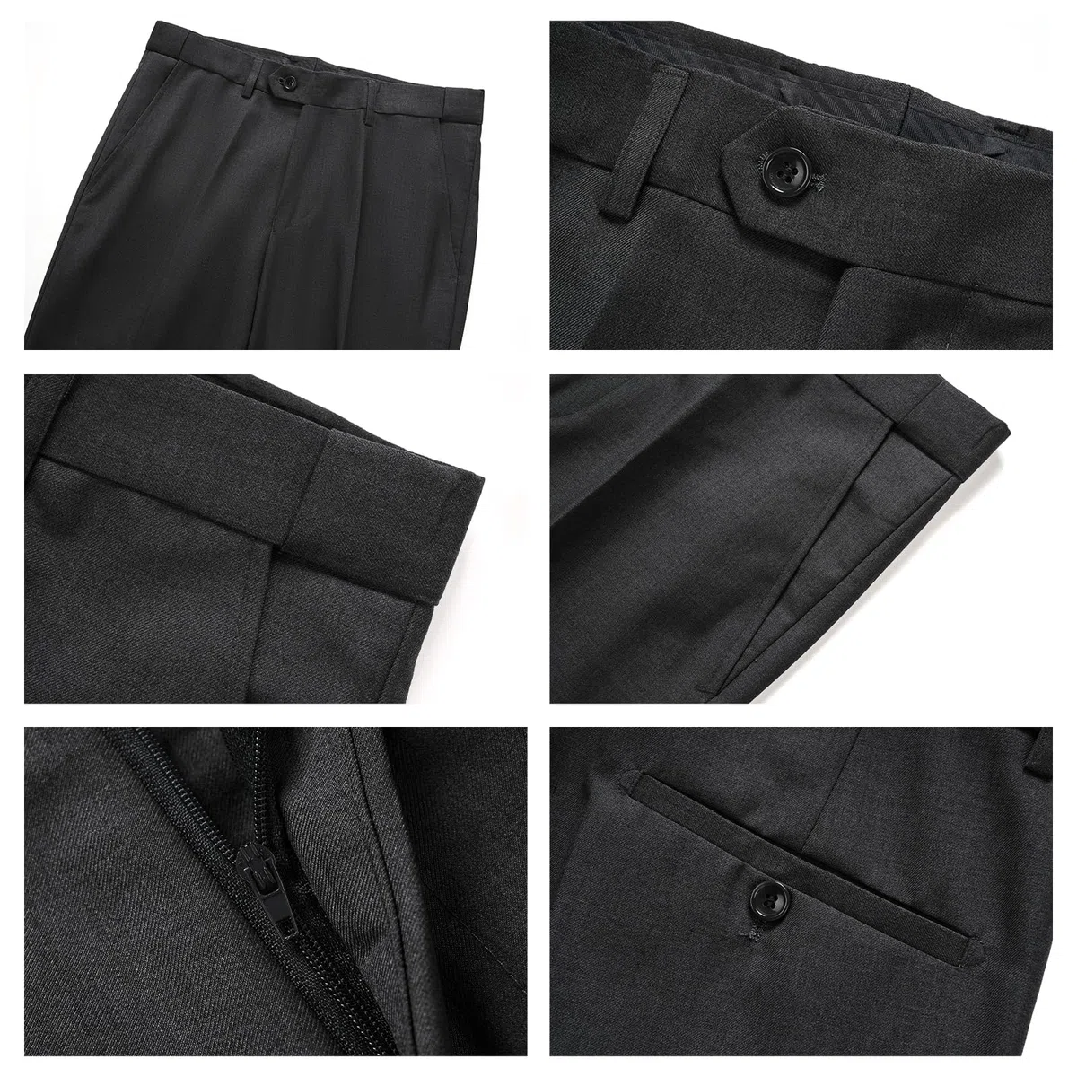 KUDORO Abito da Uomo 3 Pezzi Slim Fit Abiti da Sposa Abito Elegante Cerimonia Abito da Smoking Blazer Gilet Pantaloni