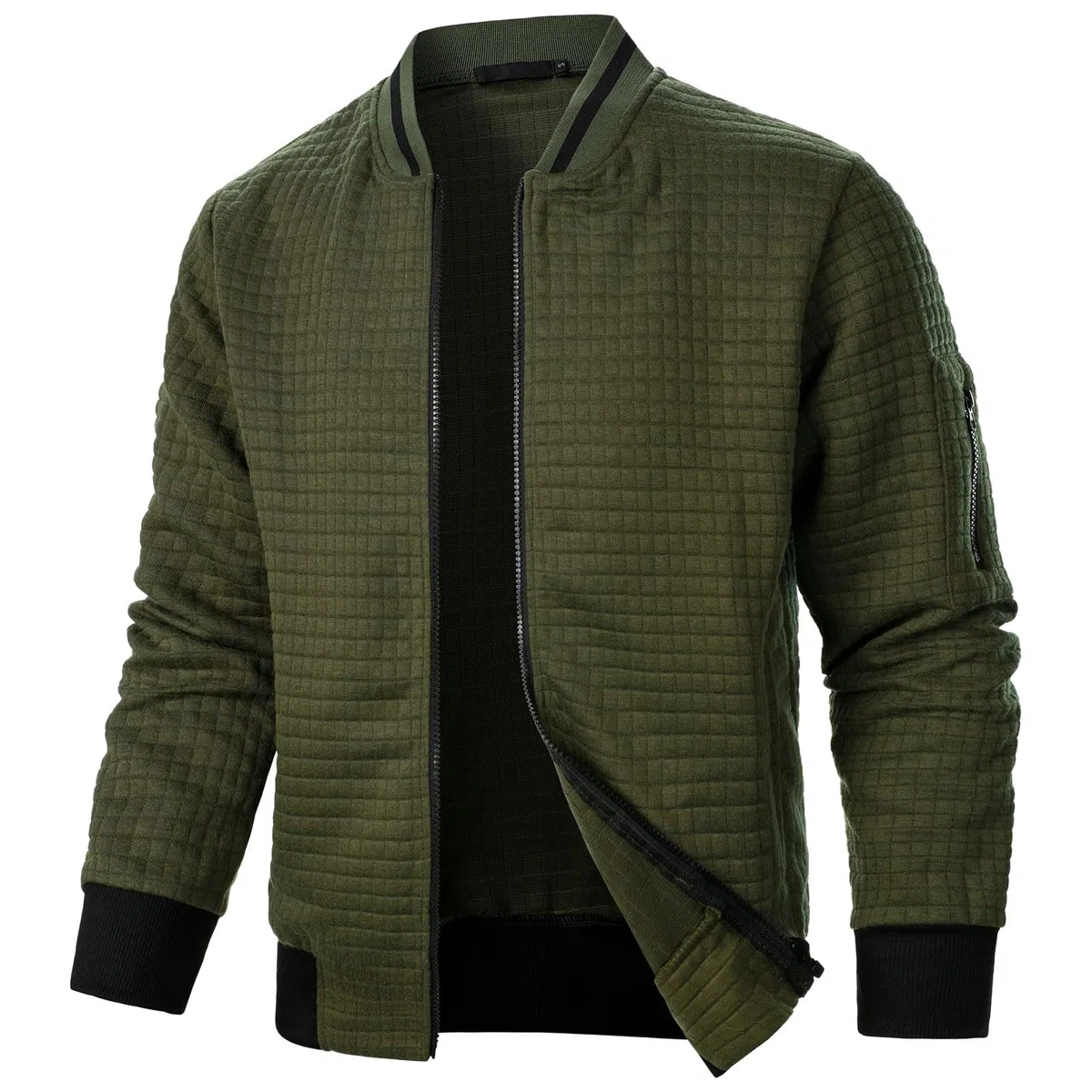 Giacca Uomo Elegante Estiva, Giacca Bomber Uomo, Giacca da Uomo Transizione Leggero Sottile Bomber Estivo Casual Giacca Sportiva All'aperto con Zip Giubbotto Uomo Mezza Stagione per Il Tempo Libero