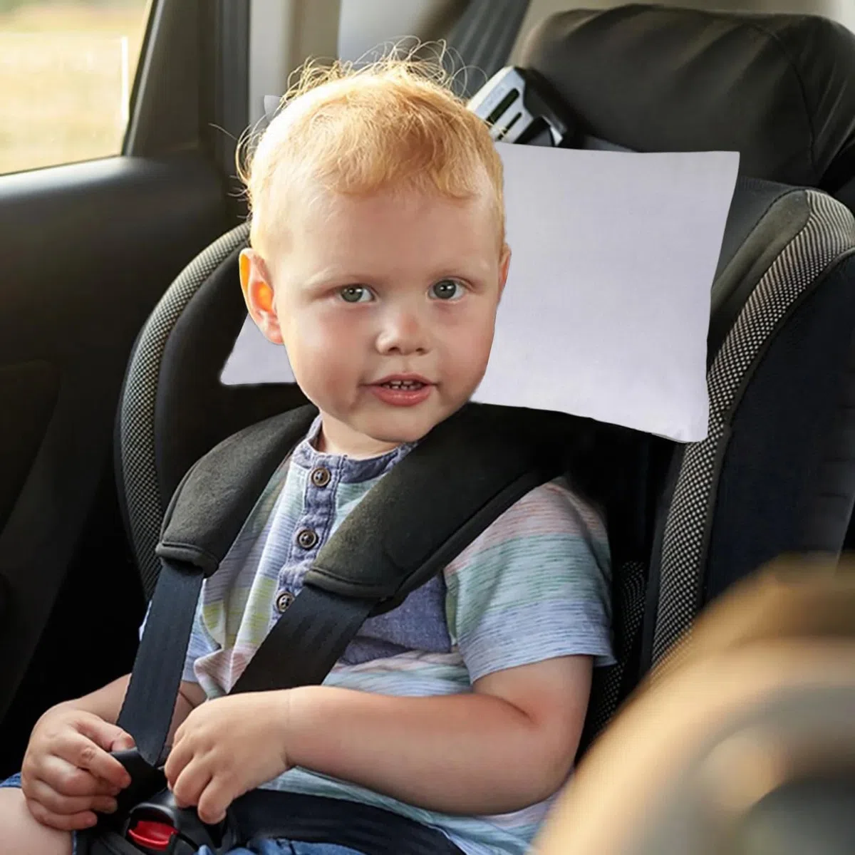 Mini cuscino,Cuscino da Viaggio Ultra Comodo,28*17cm piccolo cuscino,Mini cuscino da viaggio,lavabile in lavatrice,Adatto a bambini dai 3 ai 6 anni, supporto per il collo dell'adulto (grigio)