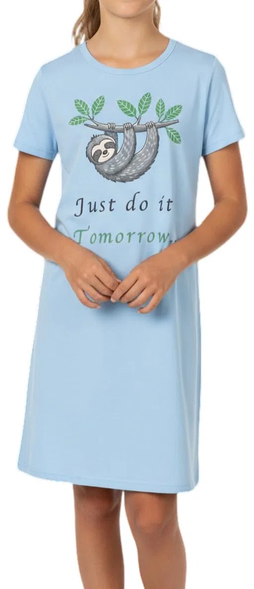 In One Clothing Camicia da notte da bambina con motivo gufi