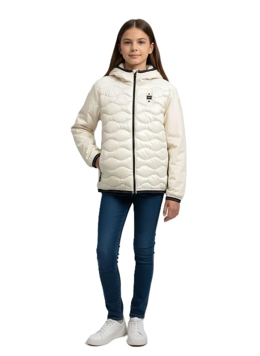 Blauer Piumino Ragazzo con Motivo a Onde Combinato Butland 25WBLKC08440