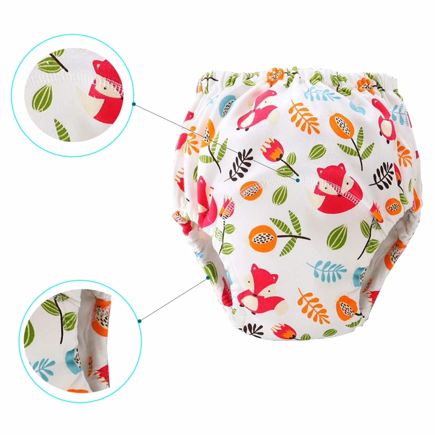 JackLoveBriefs Mutandine Apprendimento Bambini Intima per Bambini Cotone 1-5 Anni