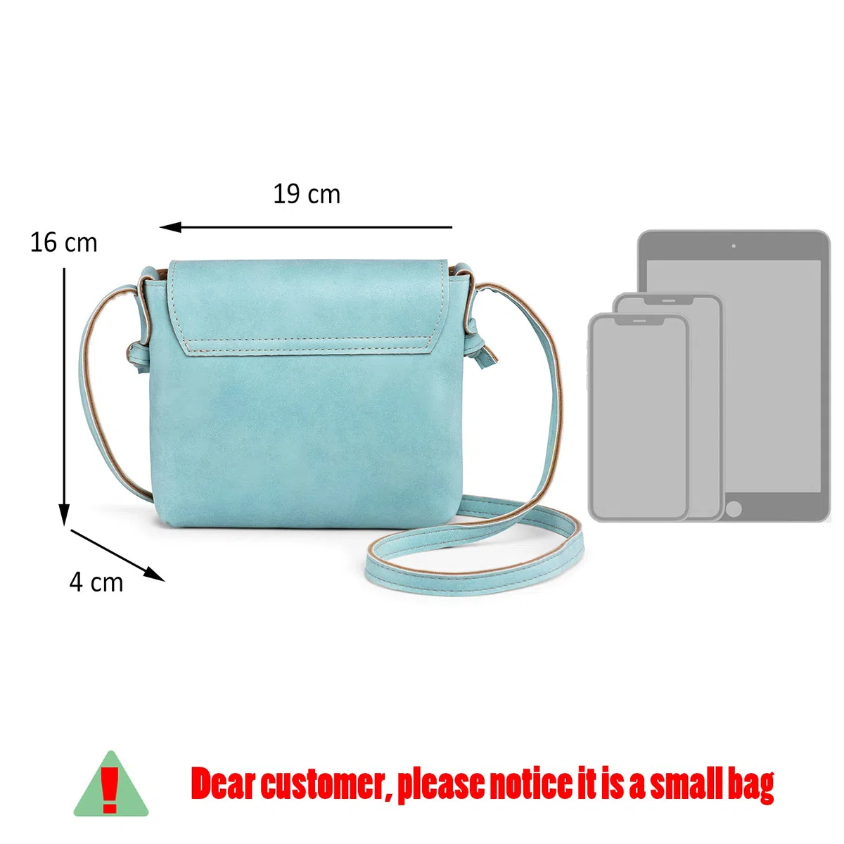 Borse a Tracolla Piccole con Chiusura Fibbia Mini Borsa in Pelle Sintetica Borsello Porta Cellulare Regalo Per Donna e Ragazza (Verde)