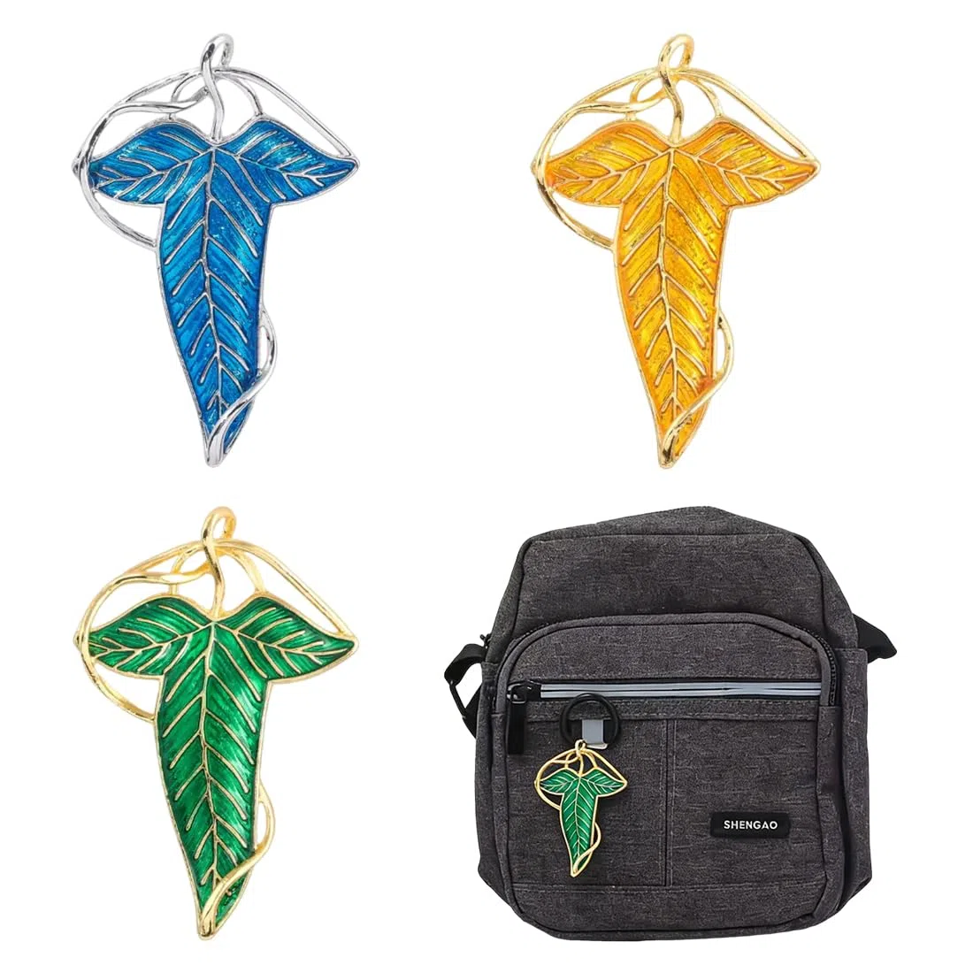 3pcs Spilla a Foglia Elfica - Stile Medievale Donna,Vintage Personalizzato,Perfetta Per Gli Amanti Del Signore Degli Anelli e Degli Anni '70