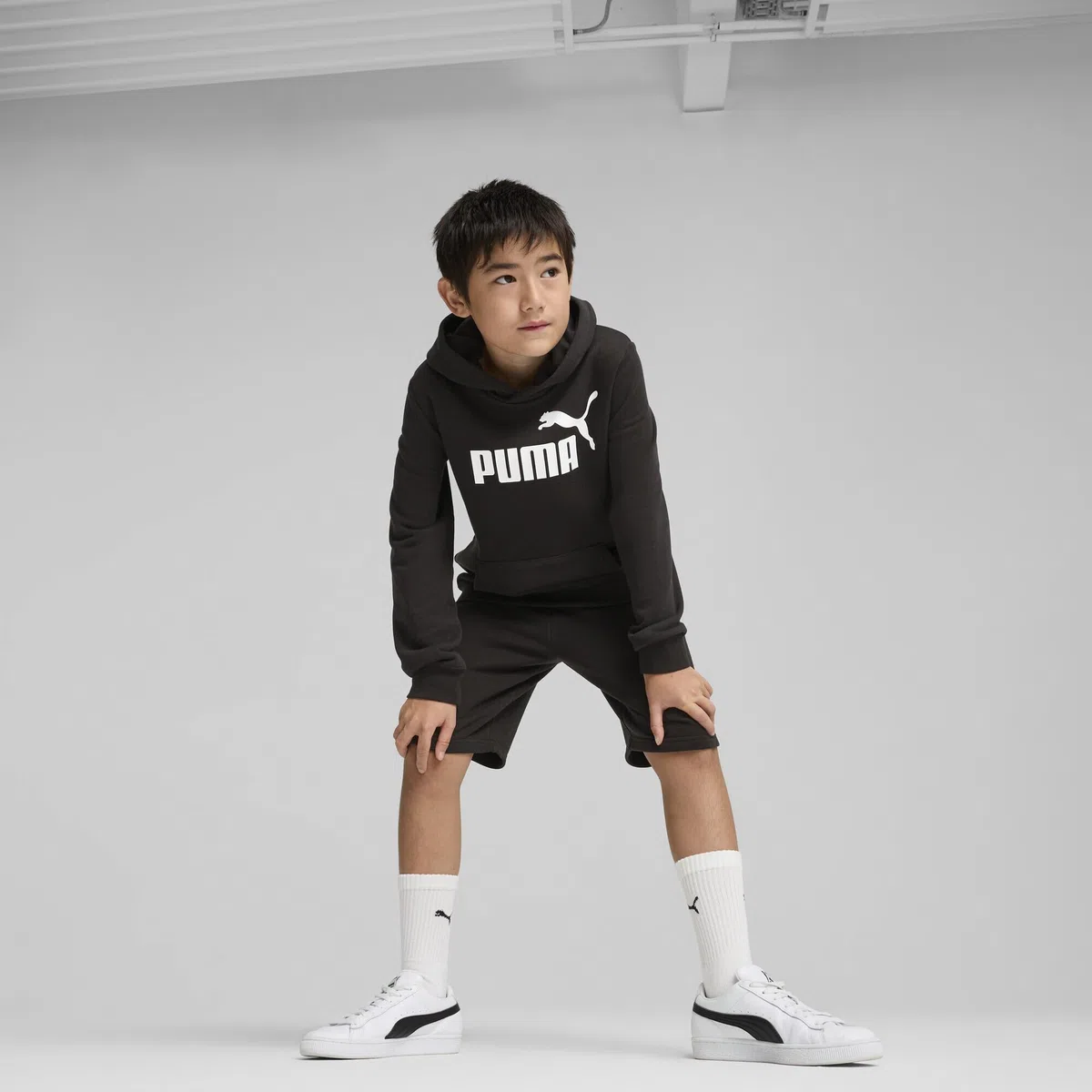PUMA - Ess No. 1 Logo Shorts TR B, Pantaloncini Lavorati a Maglia Bambini e Ragazzi