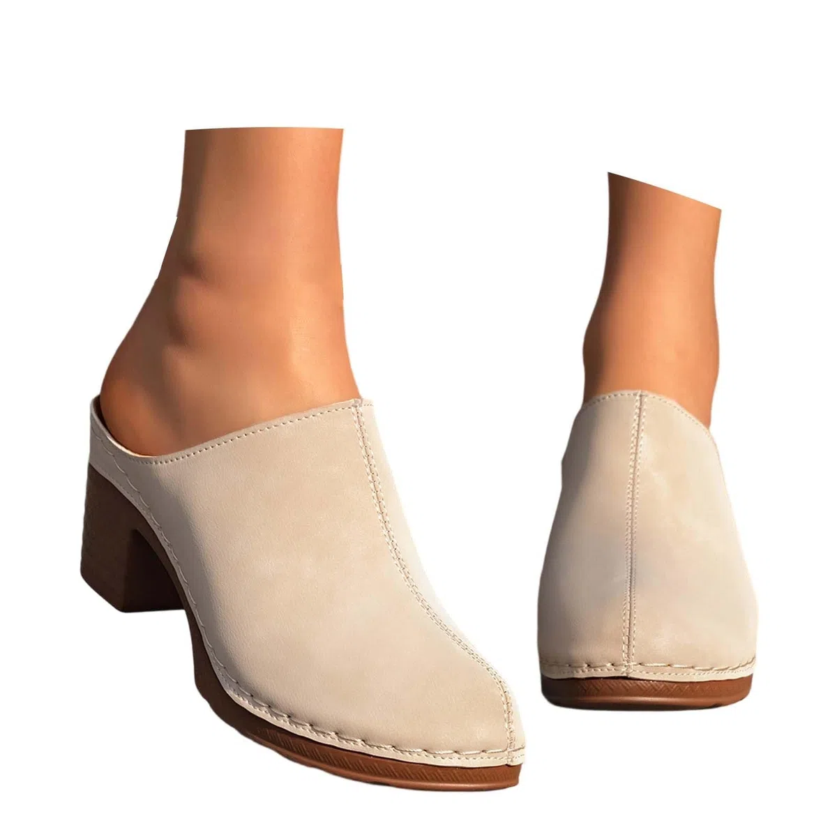 Sabot Donna con Tacco Estivi Ortopediche Pantofole Zeppa Bassa con Plateau Ciabatte Punta Chiusa Eleganti Comodi Camminata Spiaggia Leggeri Sandali Antiscivolo Piscina 37-42