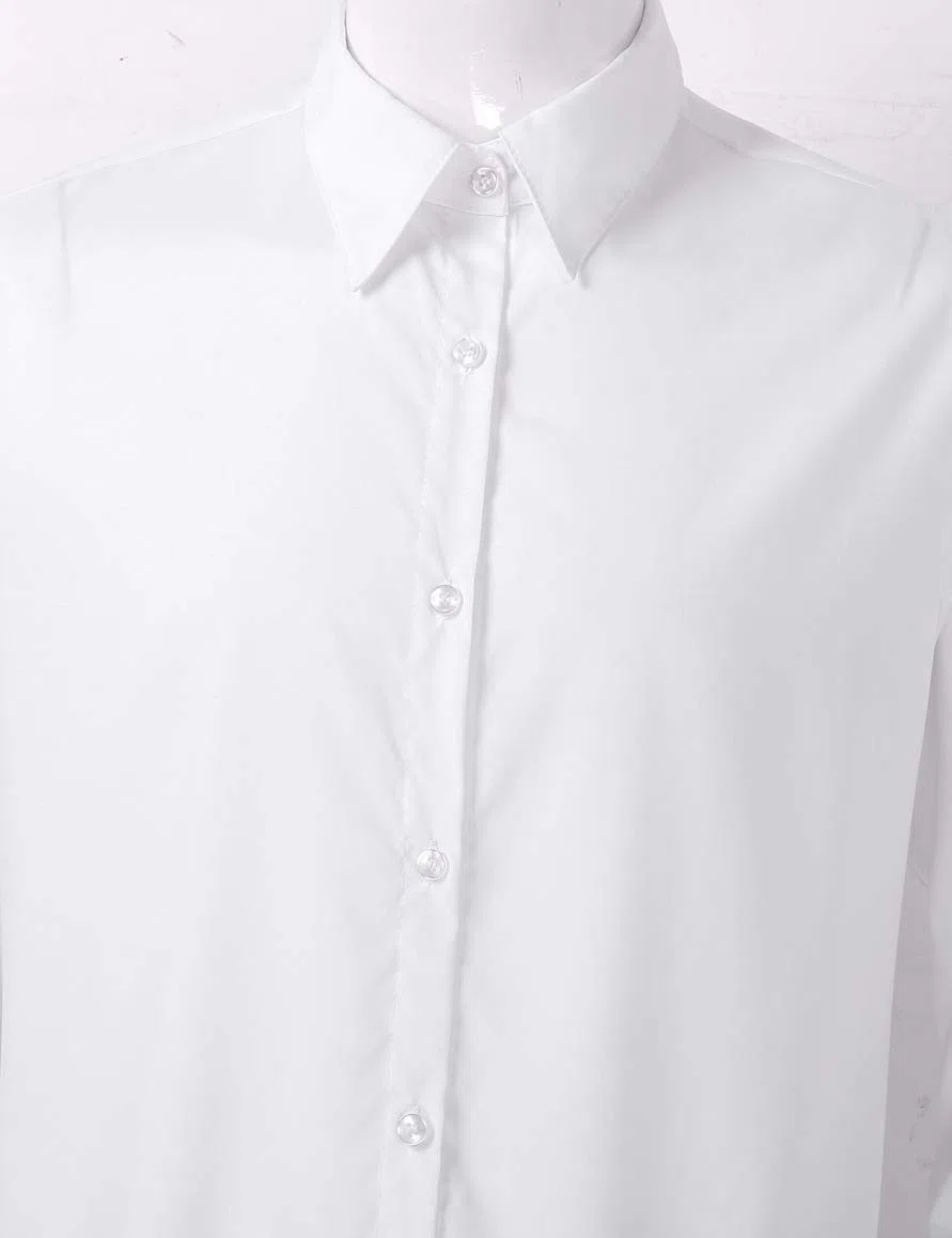 inhzoy Camicia Bianco da Ufficio Bodysuit Danza Latino Uomo Costumi da Ballo Bottoni di Base Dancewear Tango Zumba Samba Rumba Pratica Slim Fit Competizione