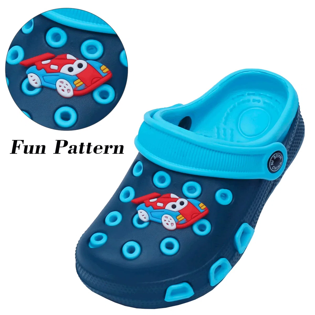 EDOTON Zoccoli e Sabot Bambini, Morbidi e Comodi Sandali da Giardino per Bambini Leggeri Antiscivolo con Motivo a Carino Ciabatte Bambino（Unisex）
