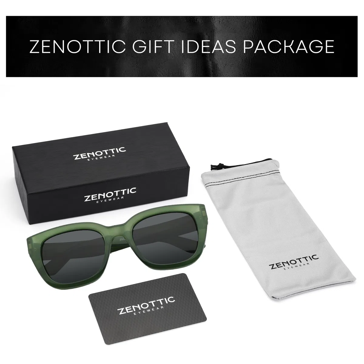 ZENOTTIC Occhiali da Sole Polarizzati a Forma di Gatto per Donne - Occhiali da Sole Classici con Protezione UV400 Stile Retrò Designer