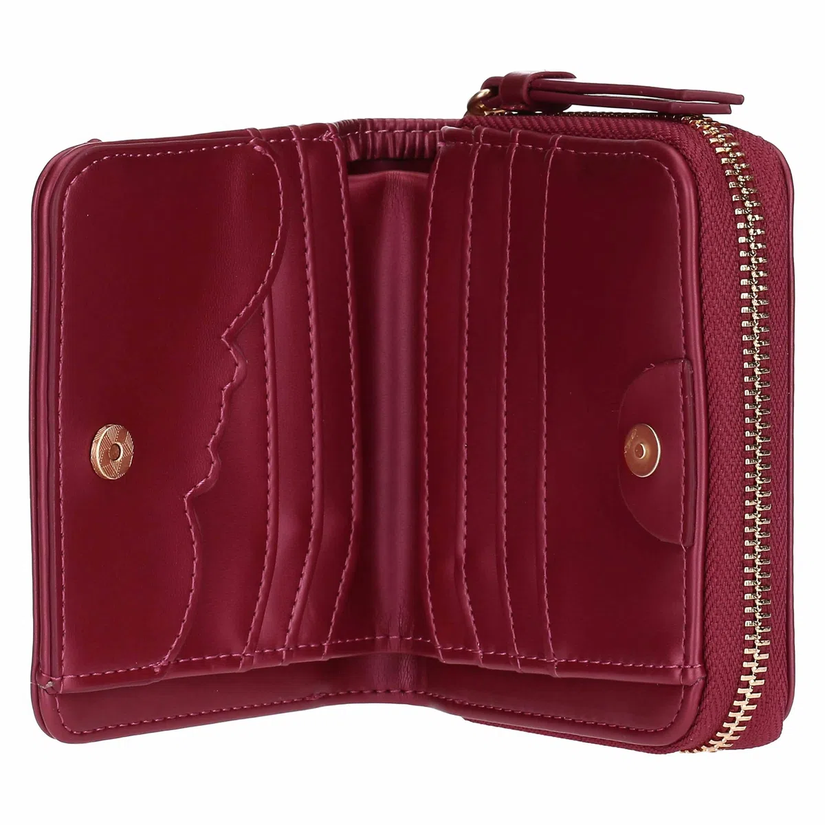 THUN - Portafoglio cherry piccolo - ecopelle - Collezione Sempre con me - 10,6 x 3 x 9,5 cm