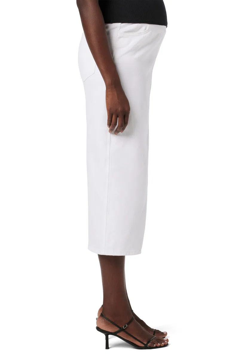 Hudson Gonna Jeans Midi con Fascia Addominale E Spacco Frontale Gonna Donna
