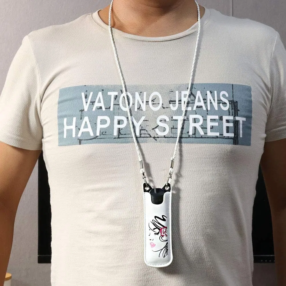 2pcs PU sacchetto con cordino può trasportare Vari Vape, Vape Caso Pouch, sacchetto di sigaretta elettronica sacchetto (White + Black)